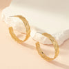 1 Pair Elegant Simple Style C Shape Iron Ear Studs