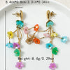 1 Pair Elegant Simple Style Classic Style Flower Tassel Plating 304 Stainless Steel Arylic 14K Gold Plated Earrings