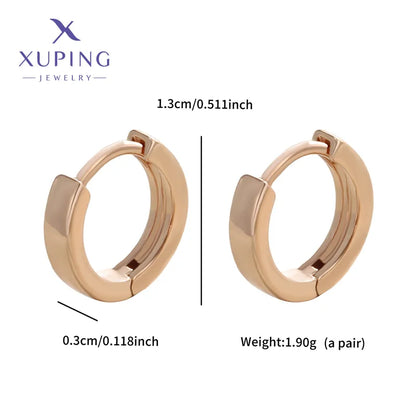 1 Pair Elegant Simple Style Commute Geometric Plating Copper 18K Gold Plated Ear Clip