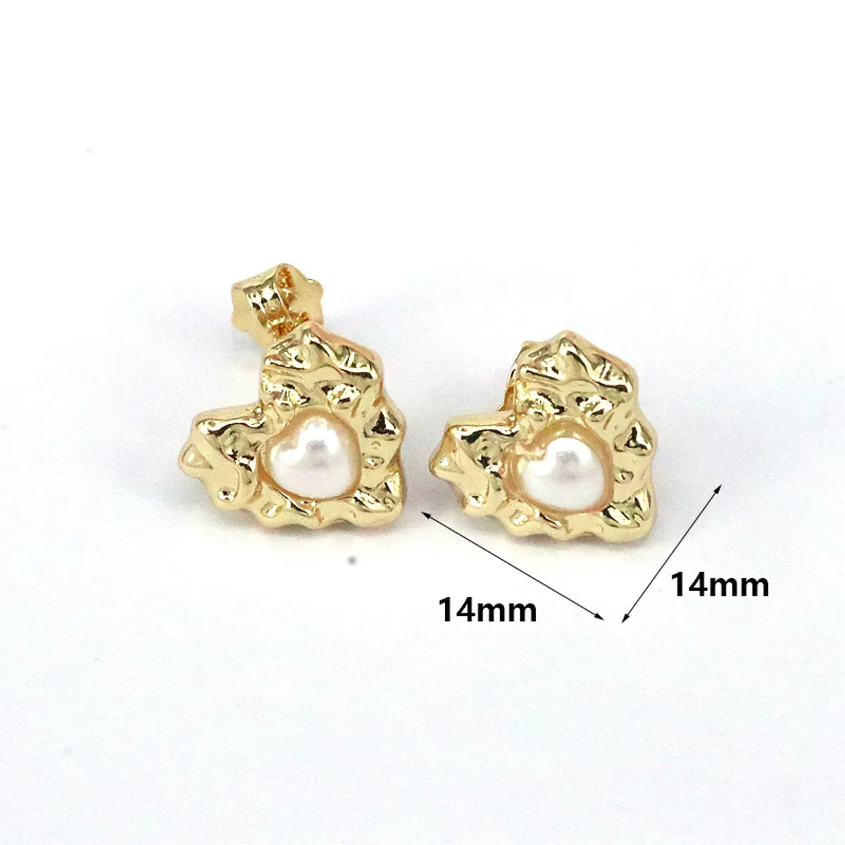 1 Pair Elegant Simple Style Geometric Oval Plating Copper 18k Gold Plated Ear Studs