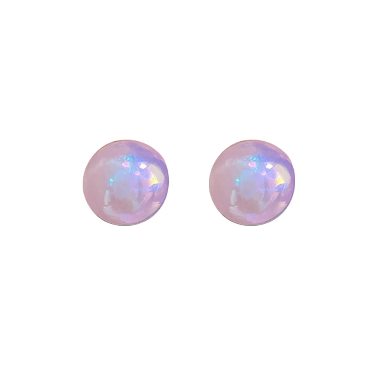 1 Pair Elegant Simple Style Round Imitation Pearl Drop Earrings