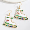 1 Pair Elegant Simple Style Streetwear Skates Zinc Alloy Drop Earrings