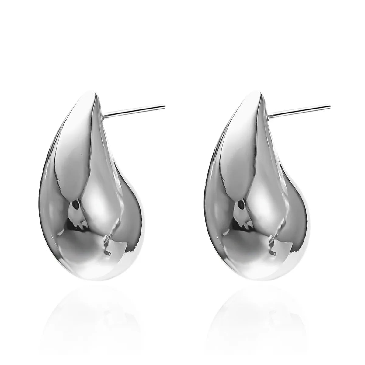 1 Pair Elegant Simple Style Streetwear Star Water Droplets Bow Knot Plating Alloy Ear Studs