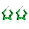 1 Pair Elegant Simple Style Streetwear Star Water Droplets Bow Knot Plating Alloy Ear Studs