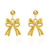 1 Pair Elegant Simple Style Streetwear Star Water Droplets Bow Knot Plating Alloy Ear Studs