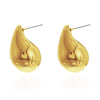 1 Pair Elegant Simple Style Streetwear Star Water Droplets Bow Knot Plating Alloy Ear Studs