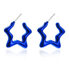 1 Pair Elegant Simple Style Streetwear Star Water Droplets Bow Knot Plating Alloy Ear Studs