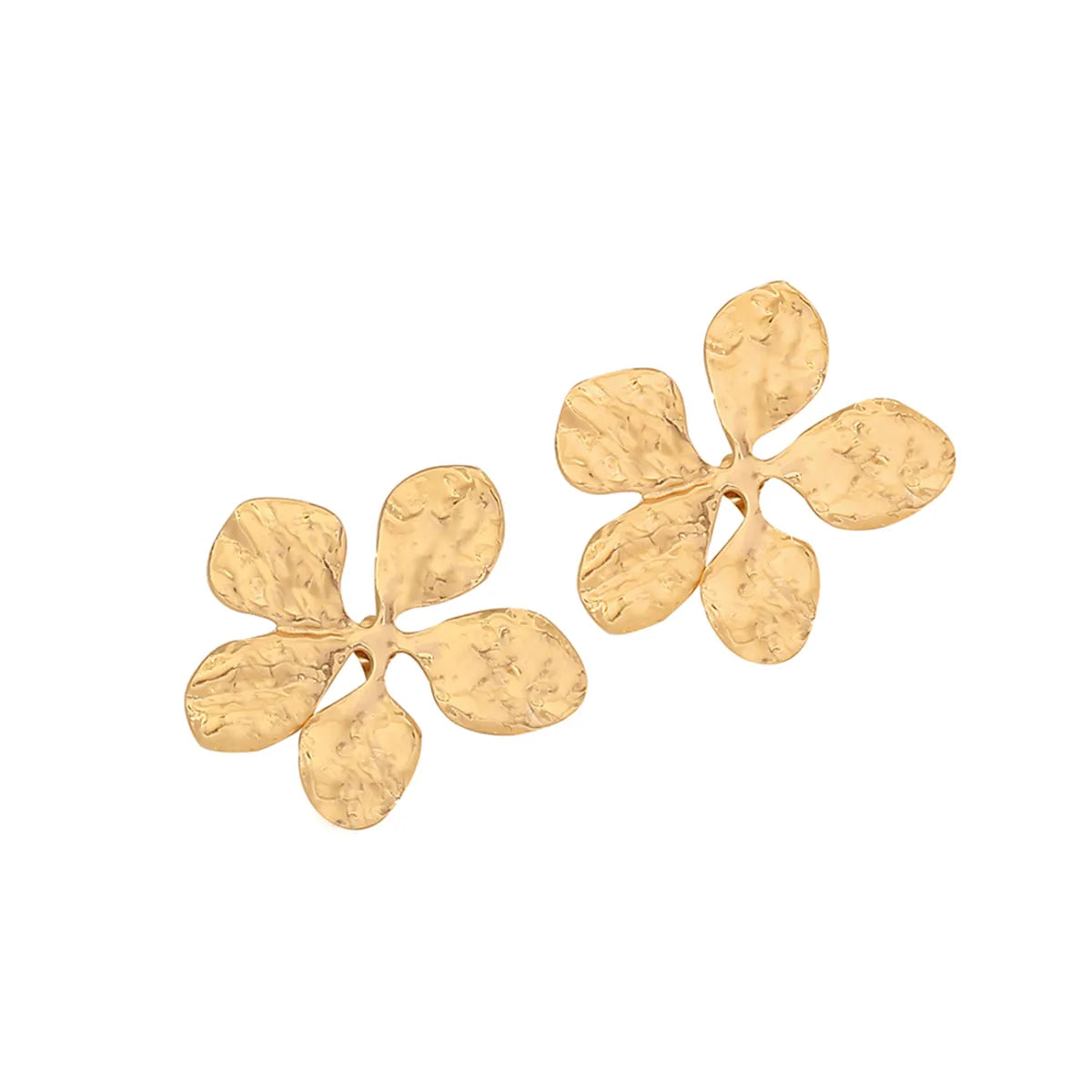 1 Pair Elegant Simple Style Sunflower Flower Plating 304 Stainless Steel 18K Gold Plated Ear Studs