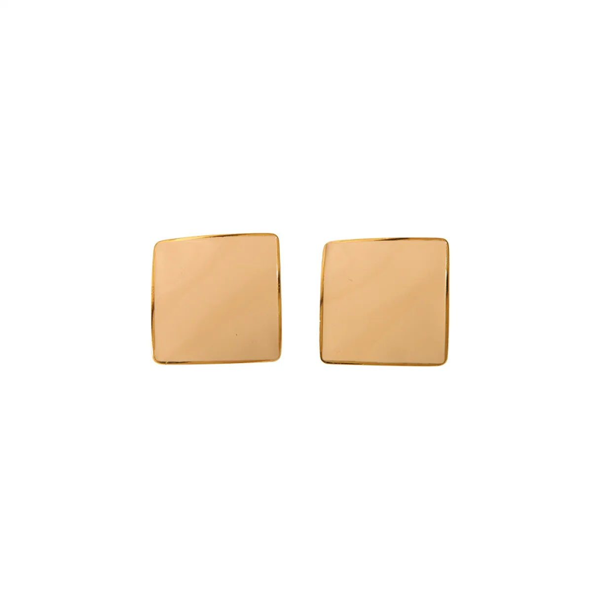 1 Pair Elegant Square 304 Stainless Steel Ear Studs