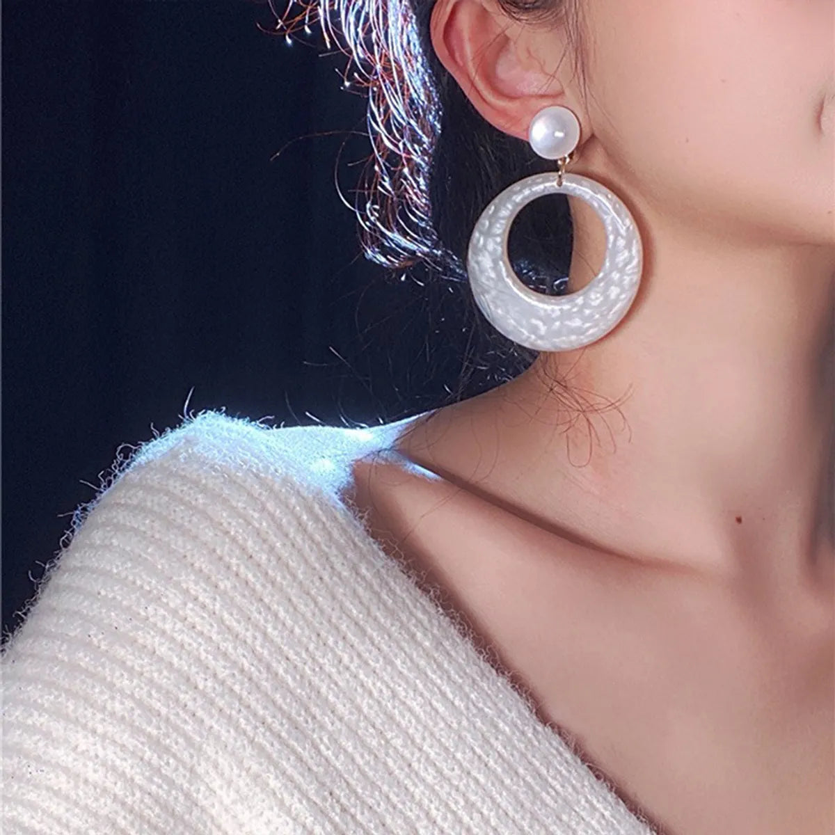 1 Pair Elegant Streetwear Geometric Arylic Earrings