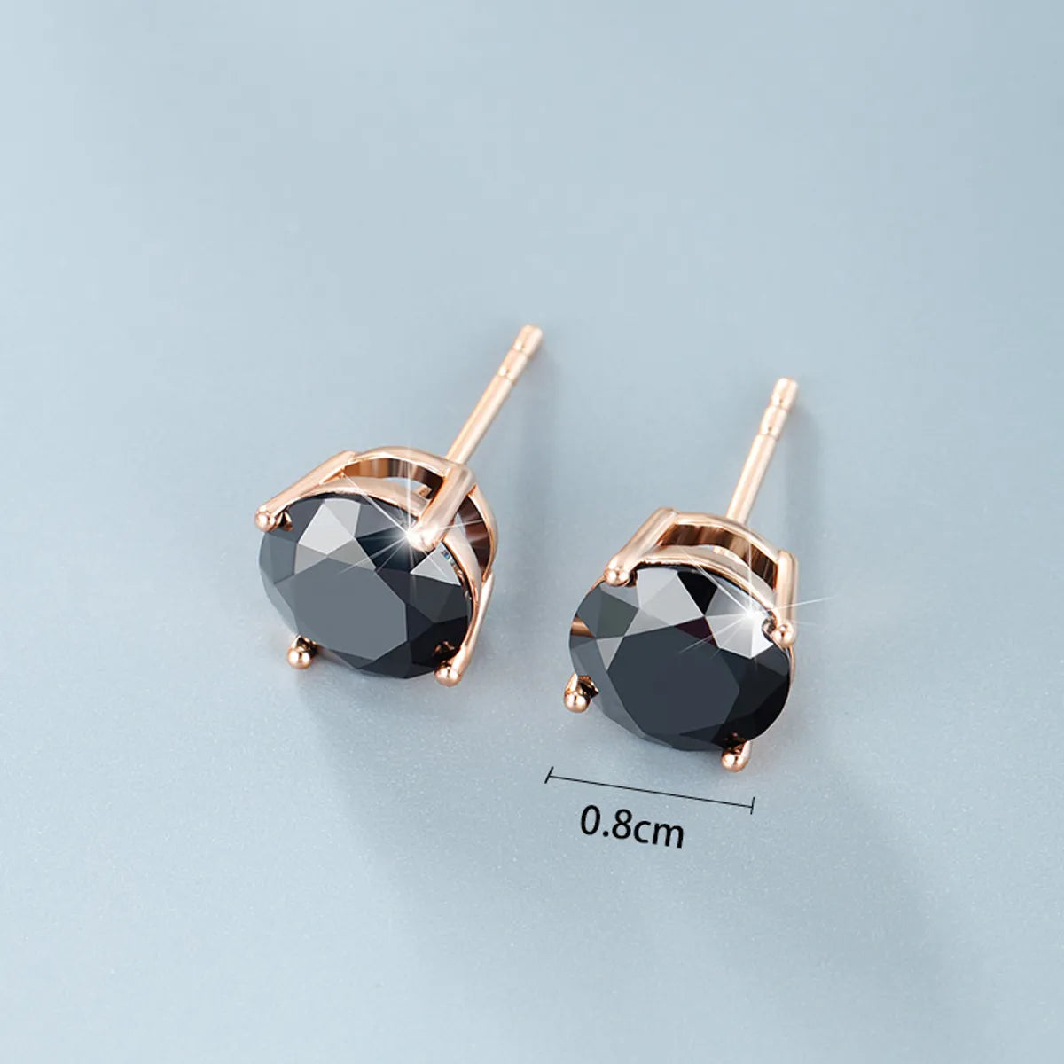 1 Pair Elegant Xuping Streetwear Geometric Plating Inlay Copper Zircon 18k Gold Plated Ear Studs