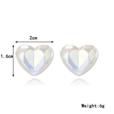 1 Pair Elegant Streetwear Heart Shape Alloy Drop Earrings