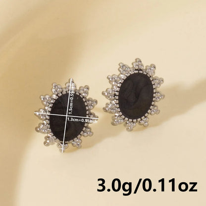 1 Pair Elegant Sun 304 Stainless Steel Ear Studs