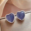 1 Pair Elegant Sweet Artistic Heart Shape Alloy Ear Studs