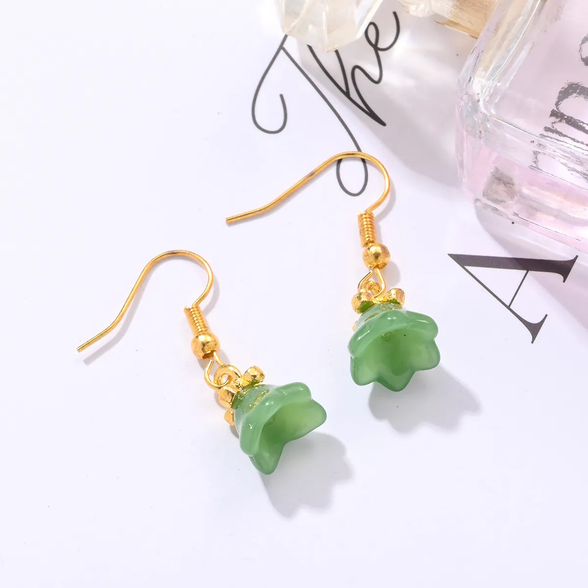 1 Pair Elegant Sweet Flower Alloy Ear Hook