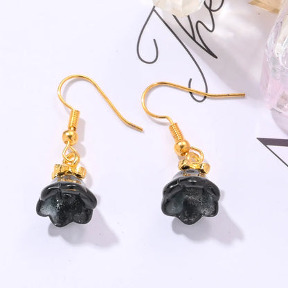 1 Pair Elegant Sweet Flower Alloy Ear Hook