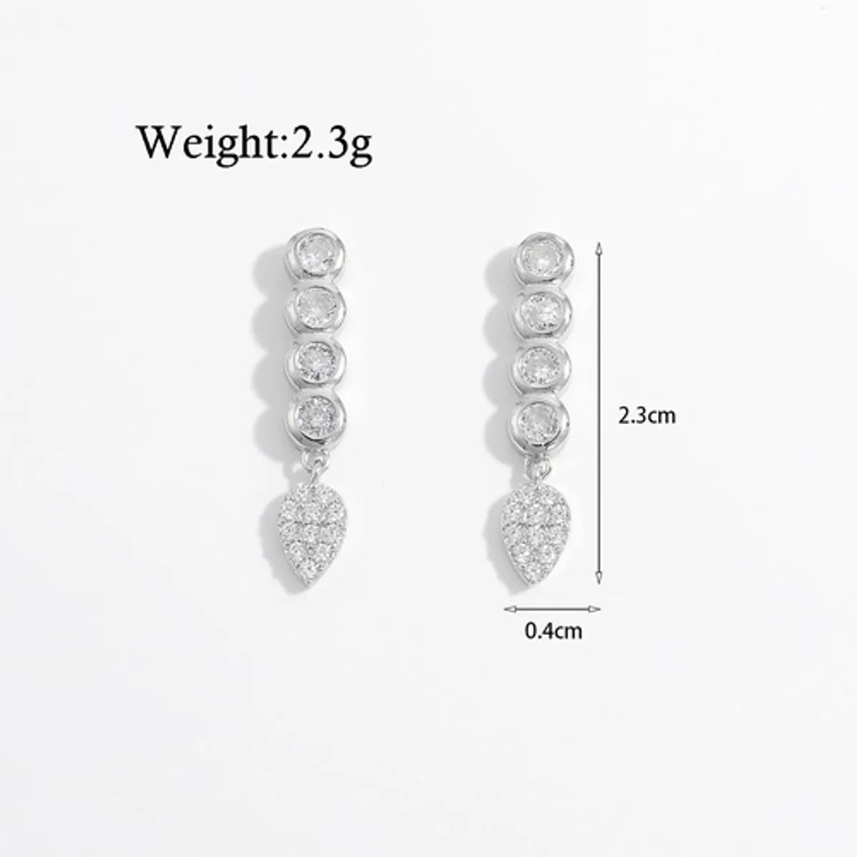 1 Pair Elegant Sweet Flower Snake Snowflake Plating Hollow Out Inlay Sterling Silver Pearl Zircon White Gold Plated Rhodium Plated Ear Studs