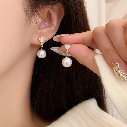 1 Pair Elegant Sweet Geometric Alloy Acrylic Drop Earrings Ear Cuffs