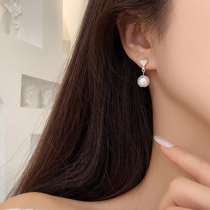 1 Pair Elegant Sweet Geometric Alloy Acrylic Drop Earrings Ear Cuffs