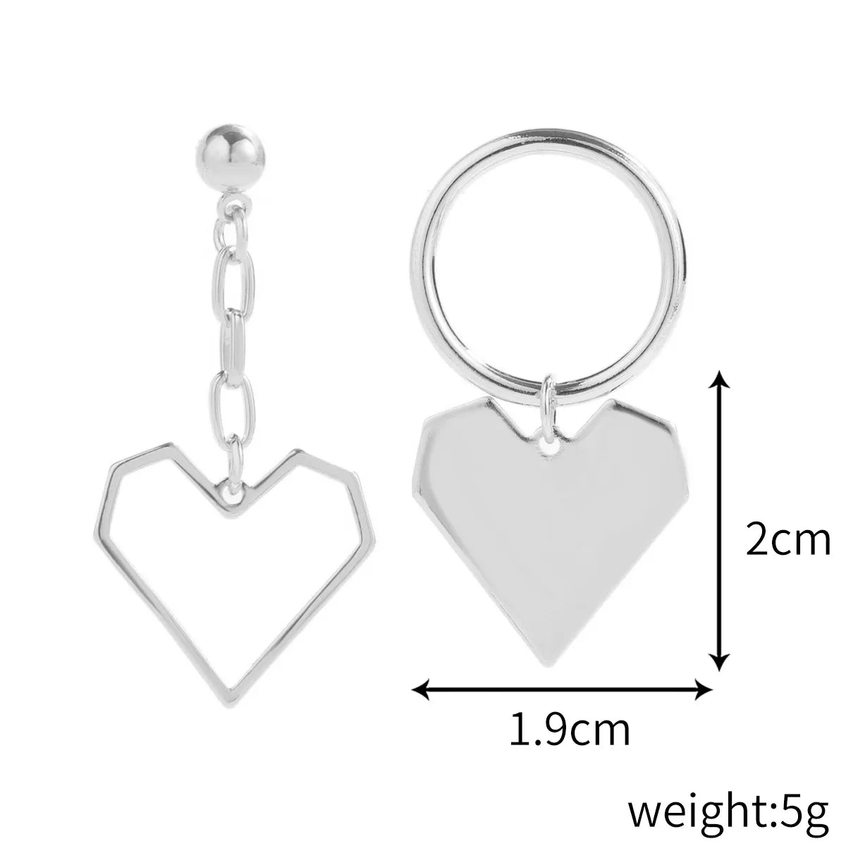 1 Pair Elegant Sweet Heart Shape Plating Imitation Pearl Drop Earrings