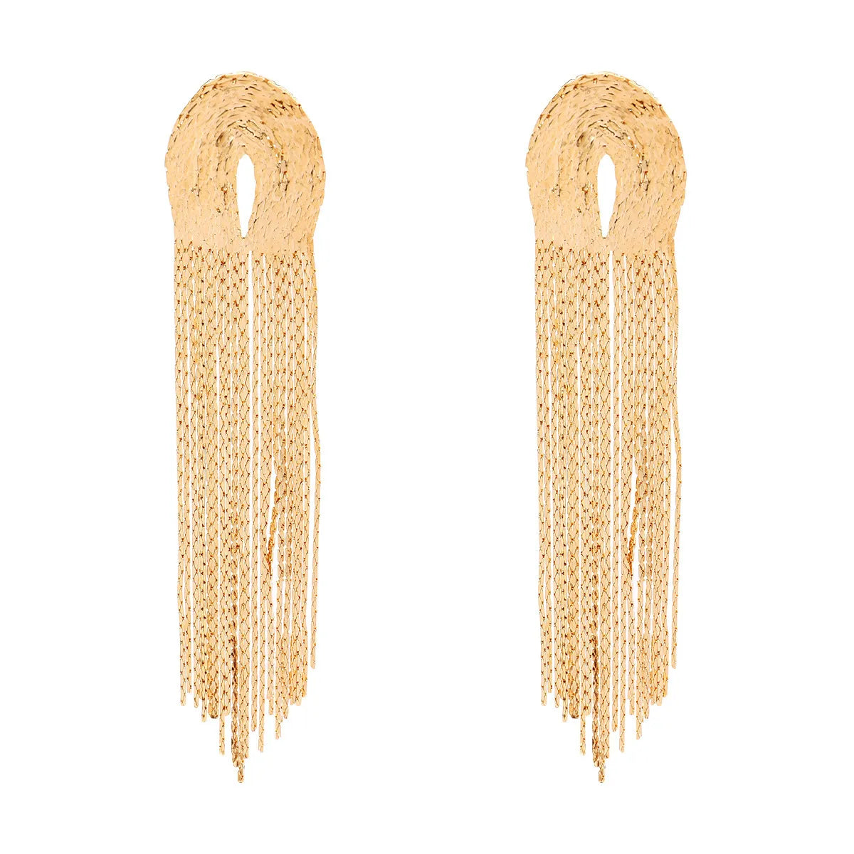 1 Pair Elegant Tassel Plastic Copper Women's Drop Earrings