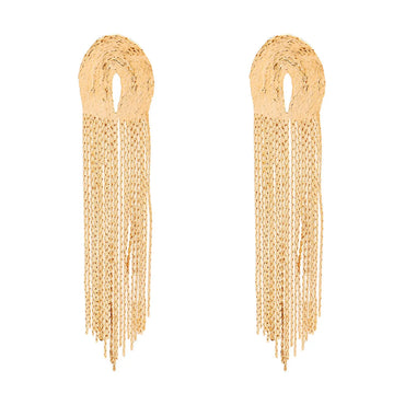 1 Pair Elegant Tassel Plastic Copper Women's Drop Earrings