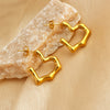 1 Pair Elegant Vacation Irregular Heart Shape Polishing Plating 304 Stainless Steel 18K Gold Plated Ear Studs