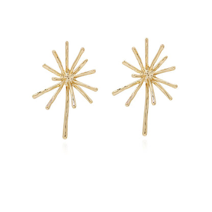 1 Pair Elegant Vintage Style Geometric Plating Copper 18K Gold Plated Ear Studs