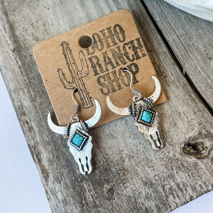 1 Pair Ethnic Style Animal Plating Alloy Drop Earrings