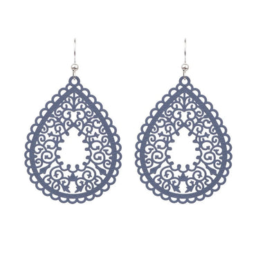 1 Pair Ethnic Style Geometric Hollow Out Alloy Drop Earrings