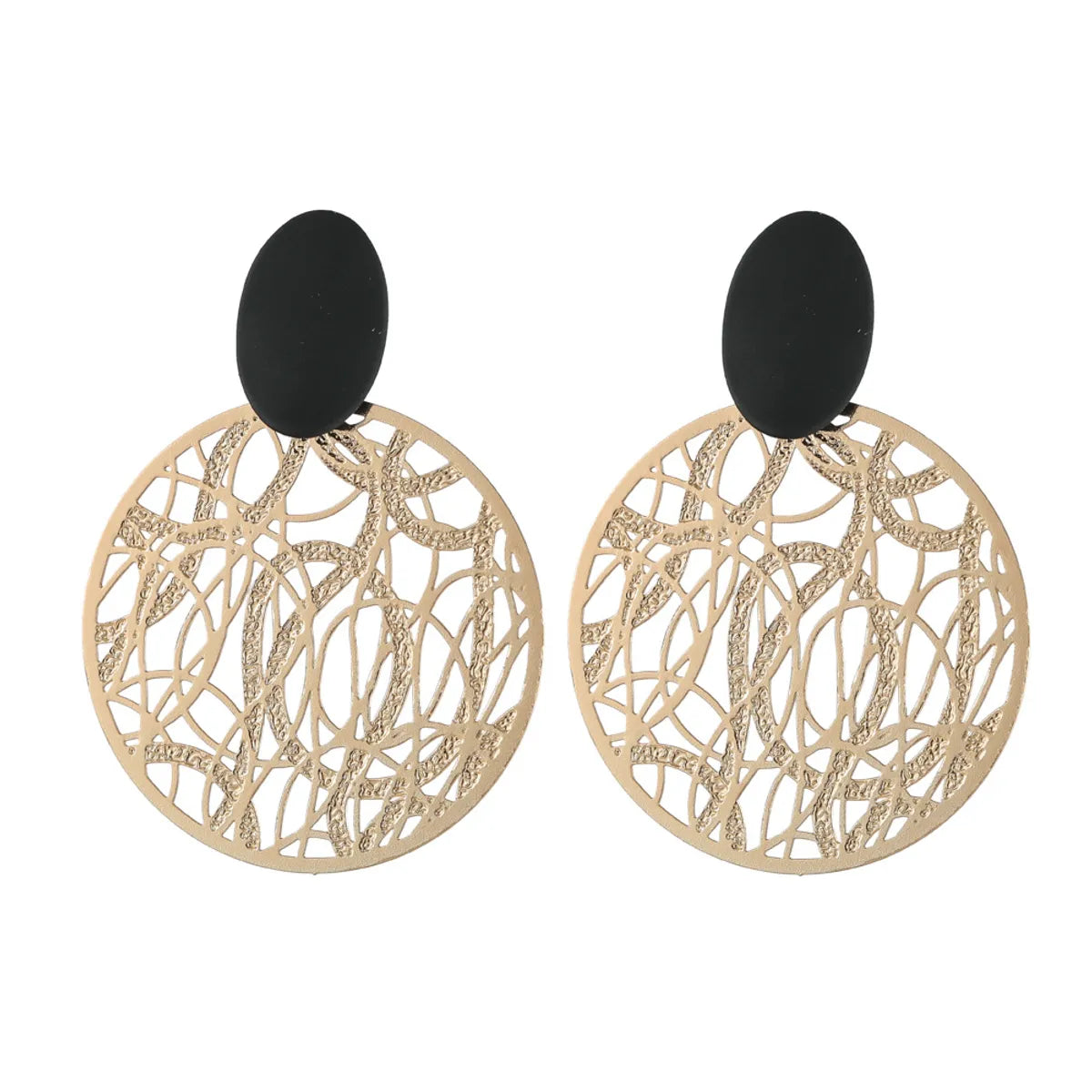 1 Pair Ethnic Style Geometric Plating Alloy Drop Earrings