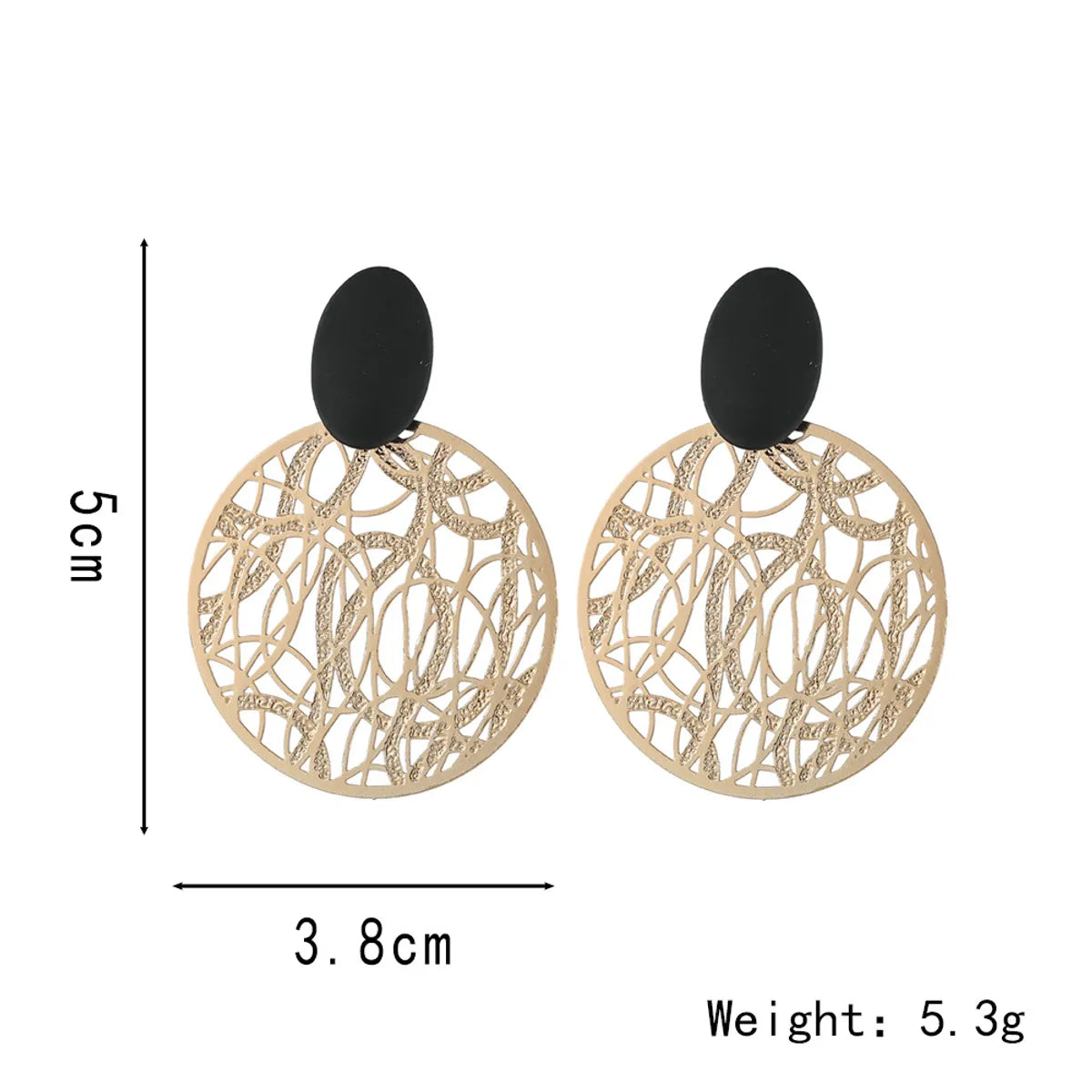 1 Pair Ethnic Style Geometric Plating Alloy Drop Earrings