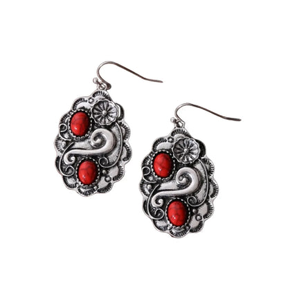 1 Pair Ethnic Style Geometric Plating Alloy Drop Earrings