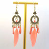 1 Pair Ethnic Style Handmade Alloy Seed Bead Korean Velvet Drop Earrings