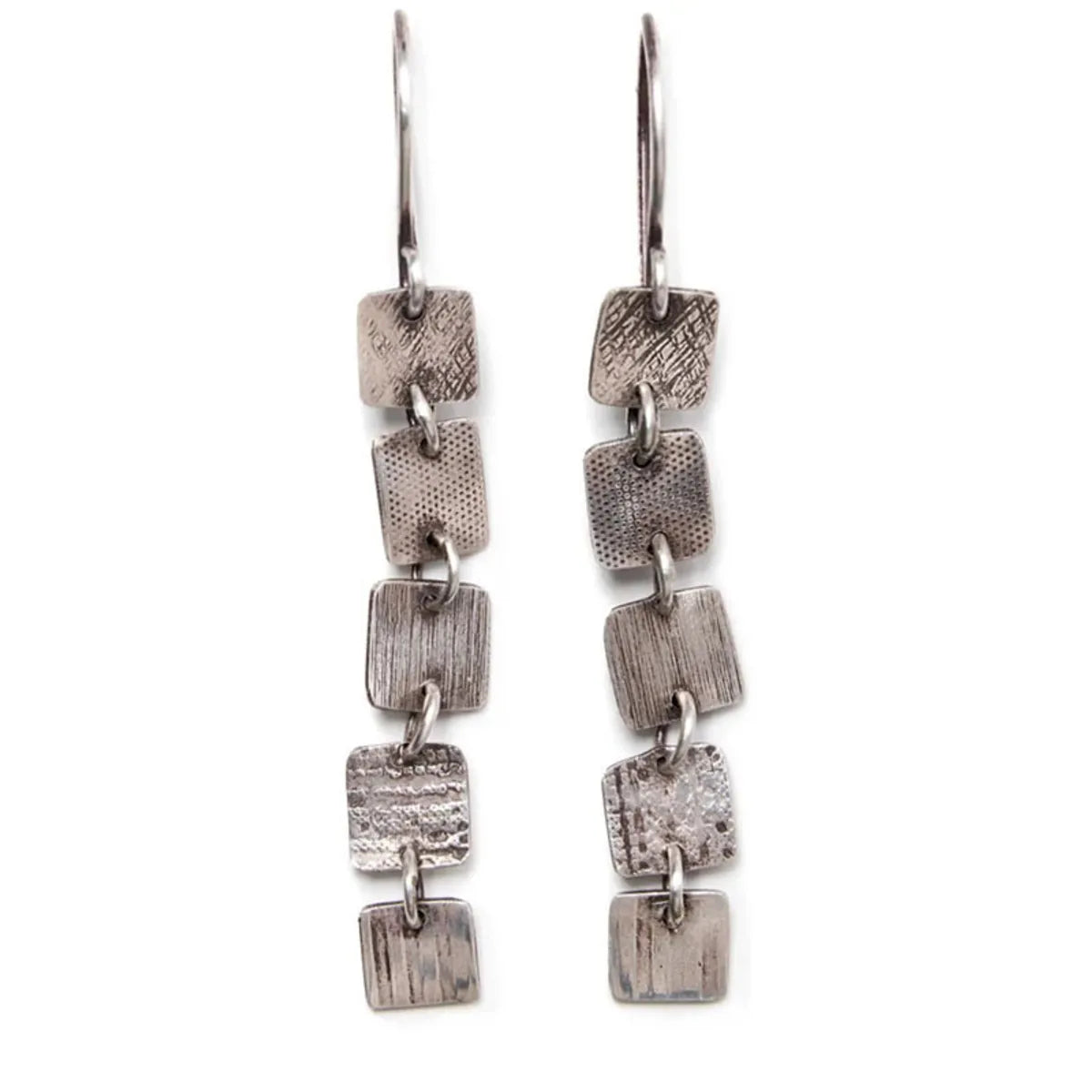 1 Pair Ethnic Style Square Plating Alloy Drop Earrings