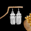 1 Pair Ethnic Style Tassel Plating Alloy Drop Earrings