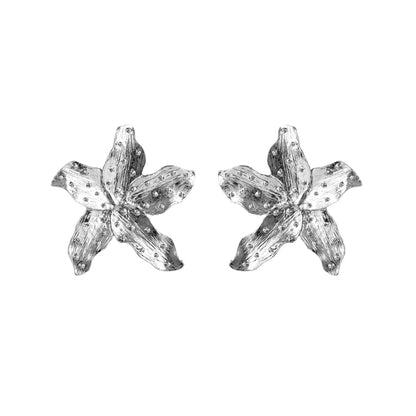 1 Pair Exaggerated Artistic Starfish Plating Alloy Titanium Steel Gold Plated Silver Plated Ear Studs