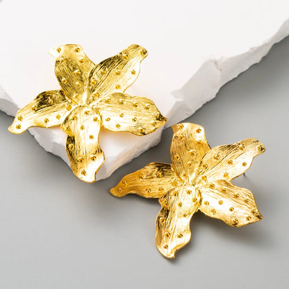 1 Pair Exaggerated Artistic Starfish Plating Alloy Titanium Steel Gold Plated Silver Plated Ear Studs