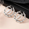 1 Pair Exaggerated Modern Style Simple Style Letter Hollow Out Iron Earrings