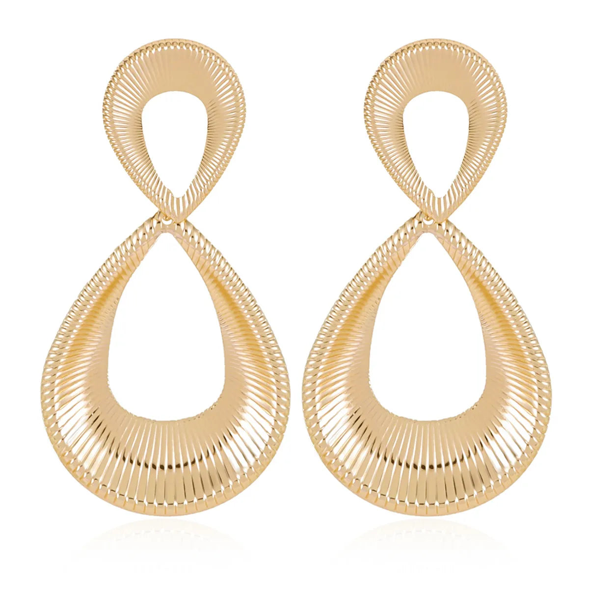 1 Pair Exaggerated Oversized Circle Iron Gold Plated Ear Studs