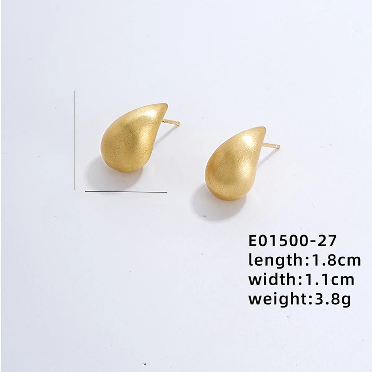 1 Pair Exaggerated Simple Style C Shape U Shape Geometric Polishing Plating Hollow Out 304 Stainless Steel Copper Ear Studs