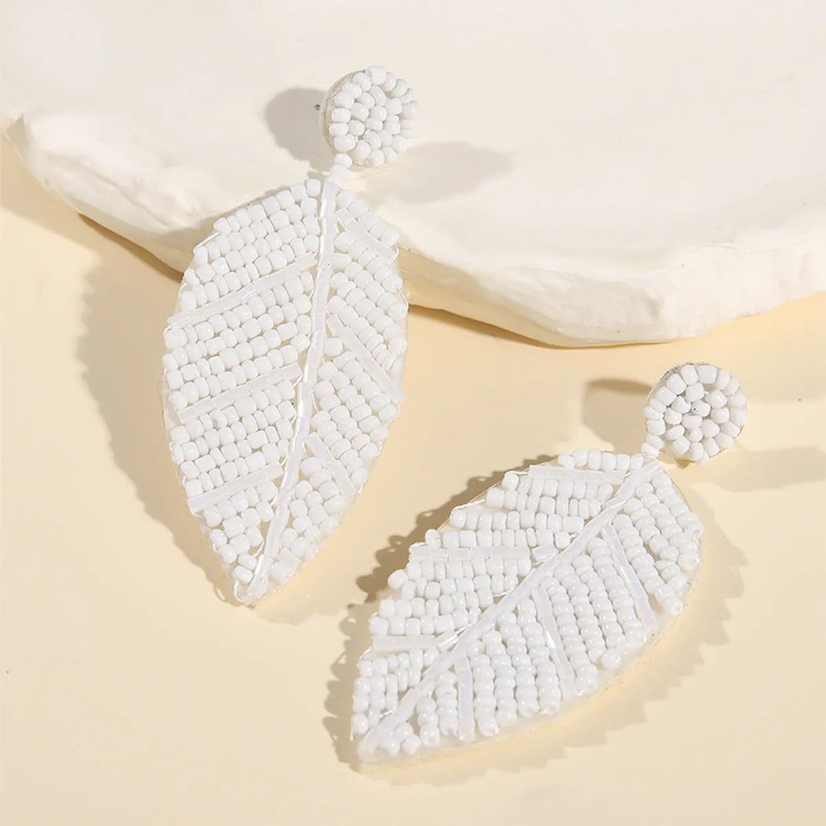 1 Pair Exaggerated Simple Style Leaf Arylic Drop Earrings