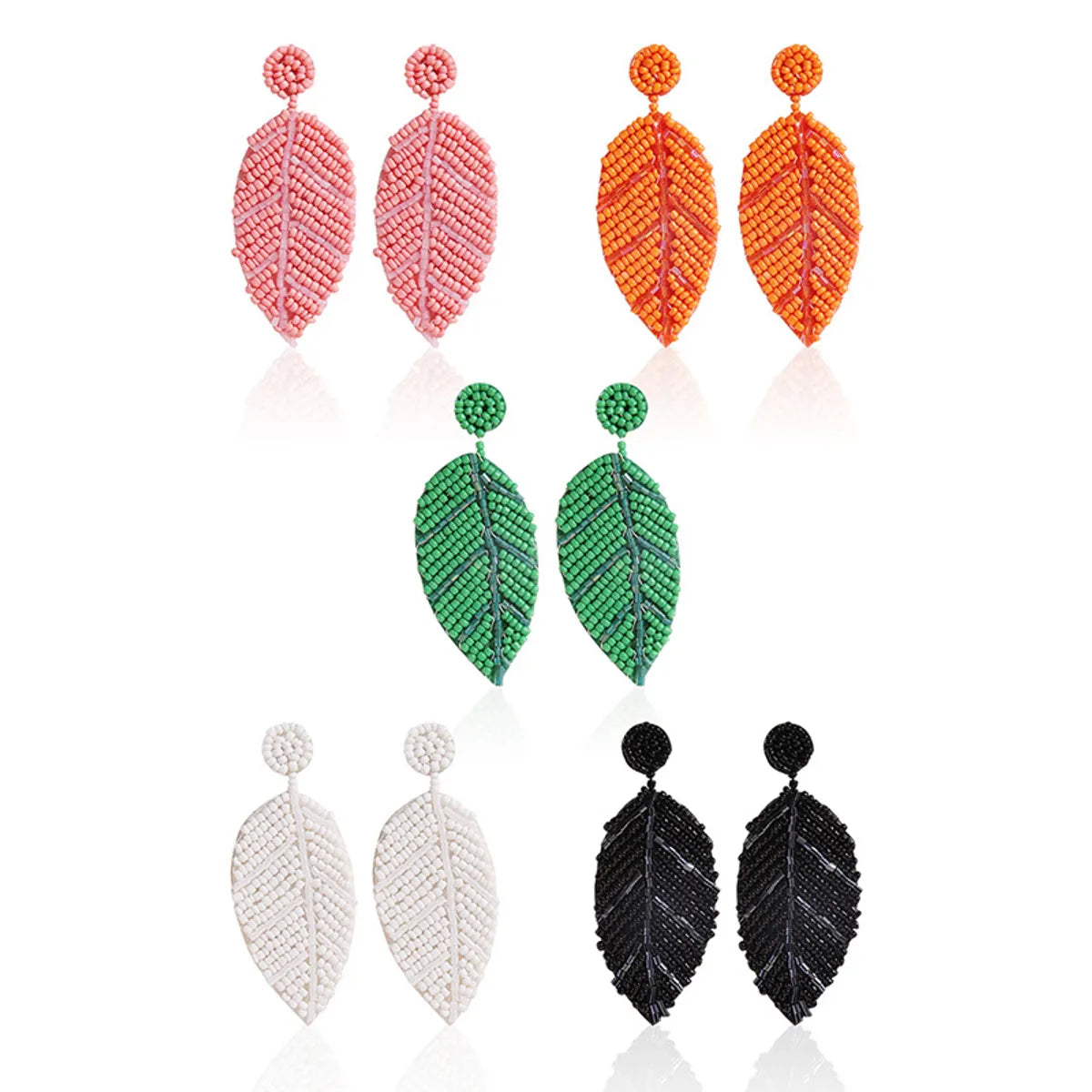 1 Pair Exaggerated Simple Style Leaf Arylic Drop Earrings