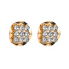 1 Pair Exaggerated Simple Style Round Inlay Alloy Rhinestones Gold Plated Silver Plated Ear Studs