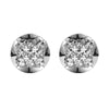 1 Pair Exaggerated Simple Style Round Inlay Alloy Rhinestones Gold Plated Silver Plated Ear Studs