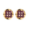 1 Pair Exaggerated Simple Style Round Inlay Alloy Rhinestones Gold Plated Silver Plated Ear Studs