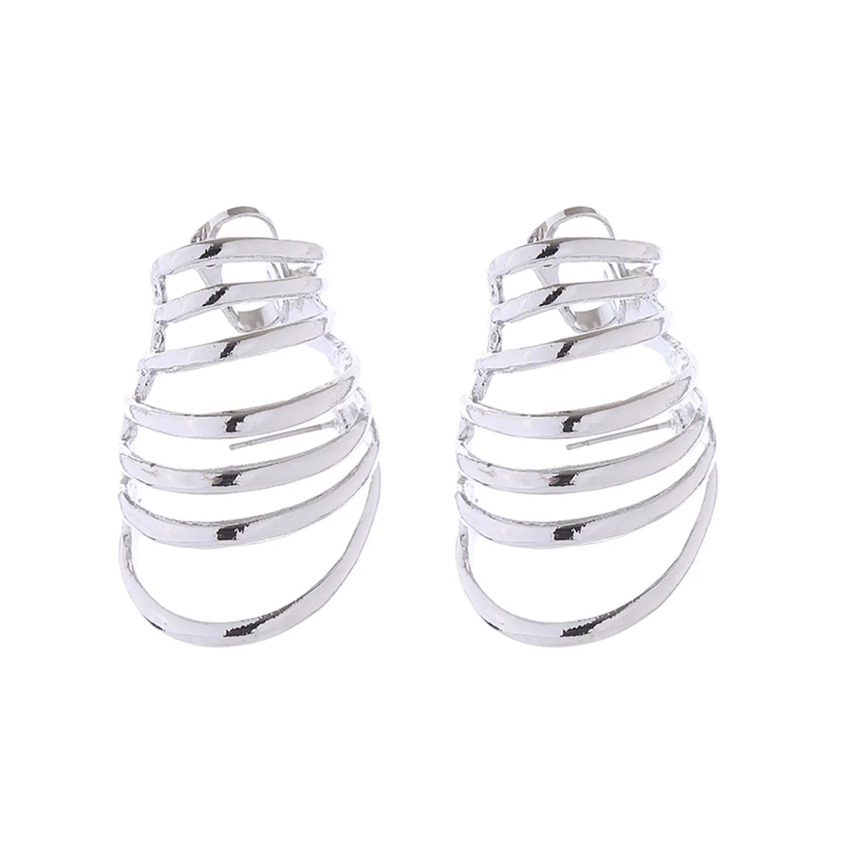 1 Pair Exaggerated Simple Style Round Plating Alloy Drop Earrings