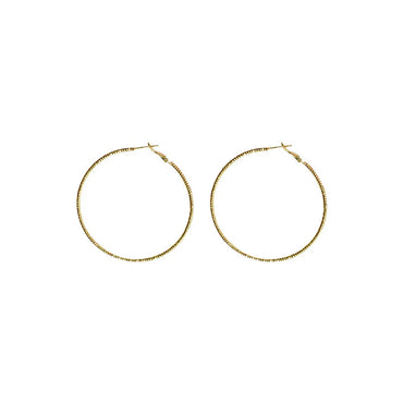 1 Pair Exaggerated Simple Style Round Plating Alloy Earrings