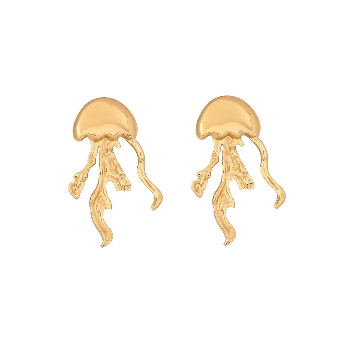 1 Pair Exaggerated Vacation Octopus Irregular 304 Stainless Steel 18K Gold Plated Ear Studs