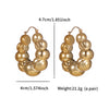 1 Pair Exaggerated XUPING Geometric Plating ABS 18K Gold Plated Earrings